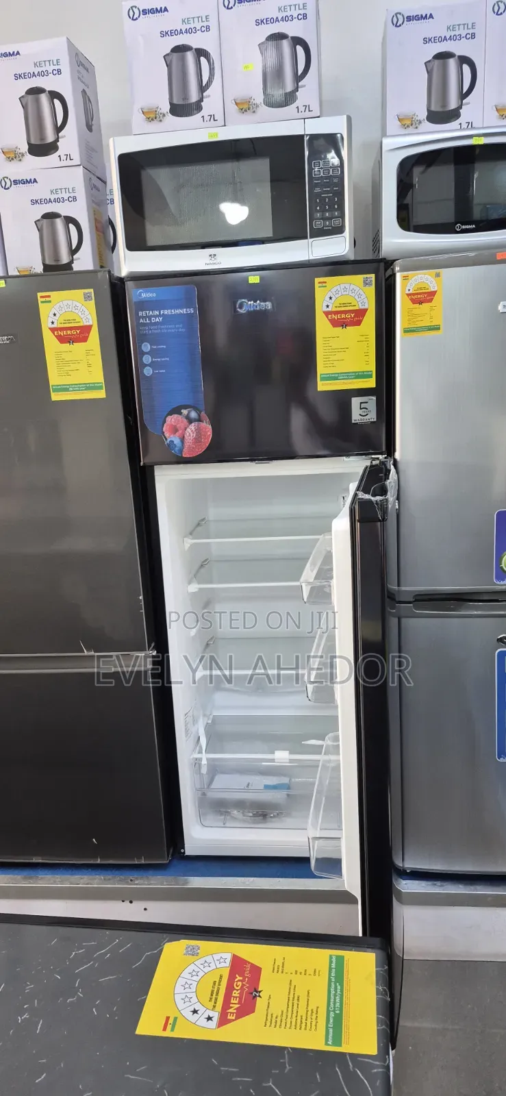 Quality Midea Top Freezer 204litres Double Door.Fridge for Sale