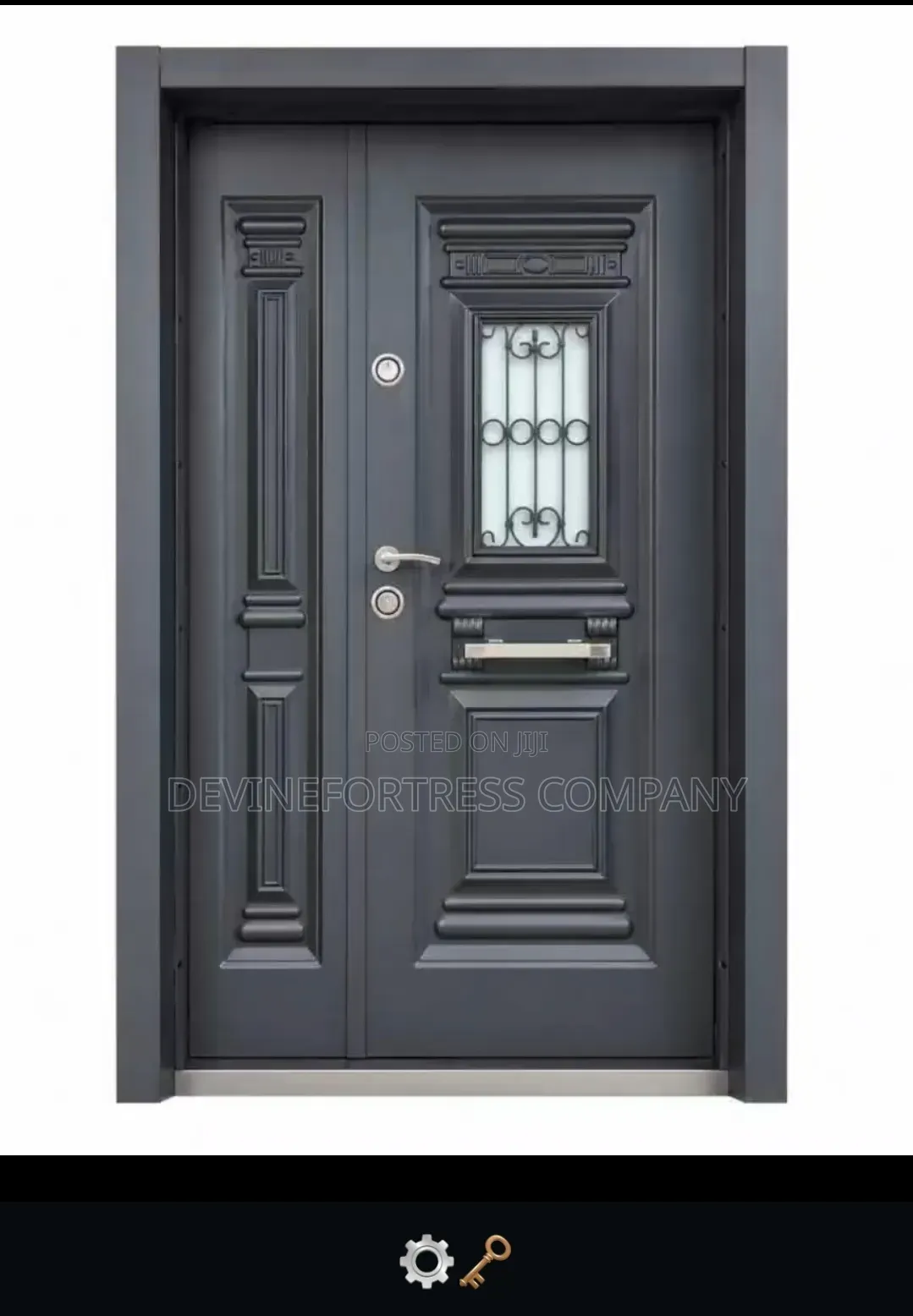 Heavy Duty Turkish Design Gray Door Available in DFF Colors