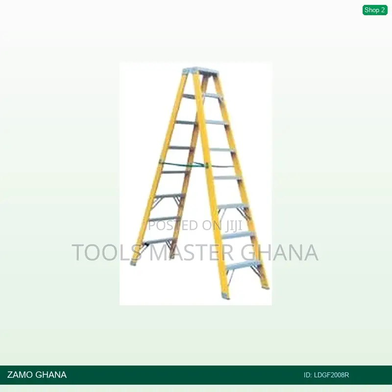 2x8 Fiberglass Step Ladder Double Side - Ldgf2008r