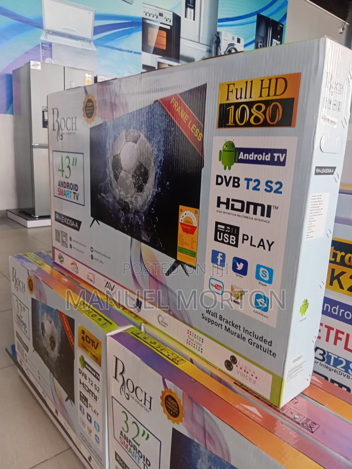 Roch 43-Inch Full Hd Smart Android TV (Rh-Le43dsa-A)