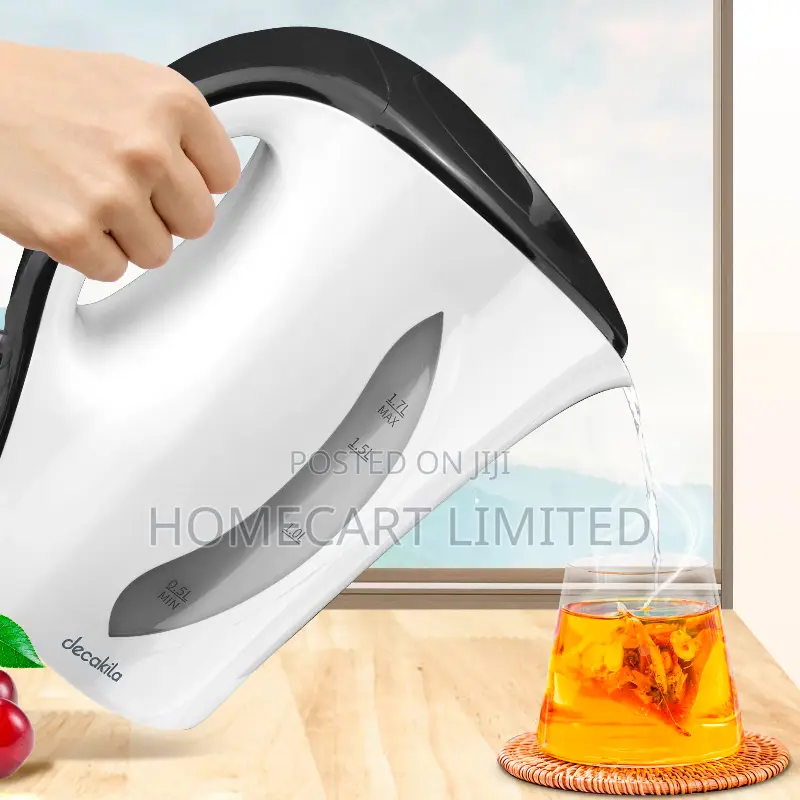 Decakila Electric Kettle - Plastic - 1.7l - 2200w - Kekt027w