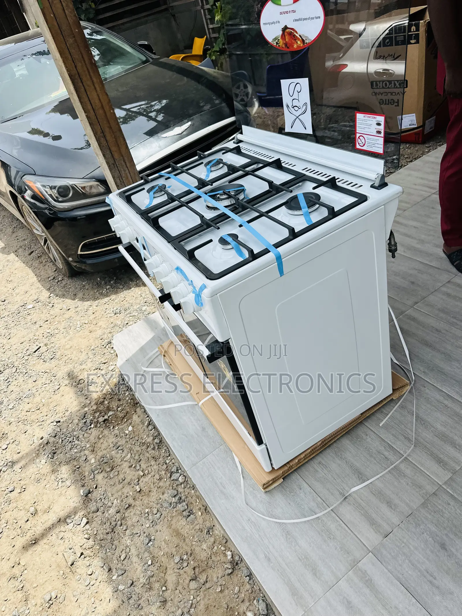 Quality Sleek Sea White Gas Cooker Oven White 5b 60/90