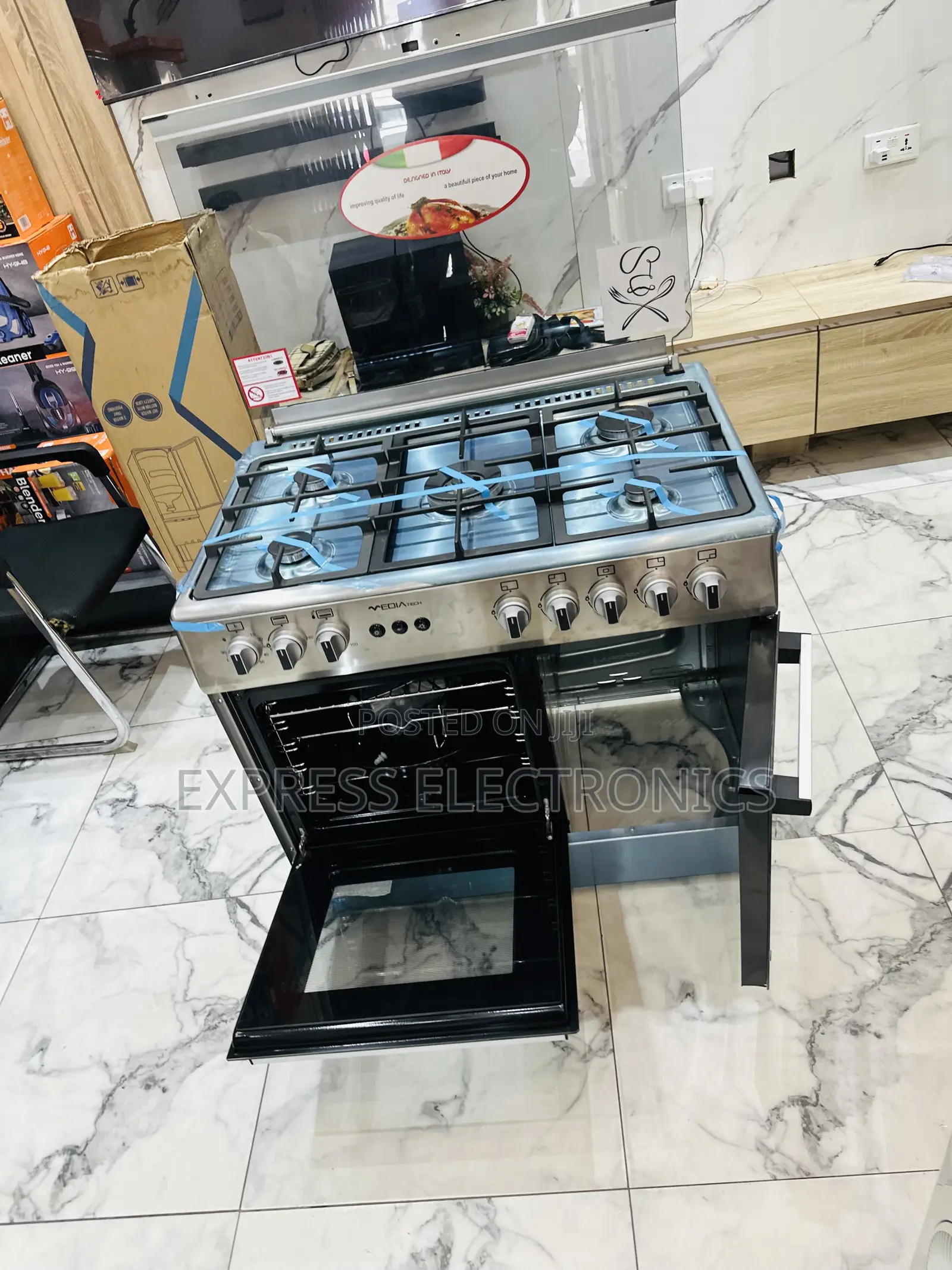 Text Us for Your Sliver Gas Cooker Midea Tech 5burner 60/90