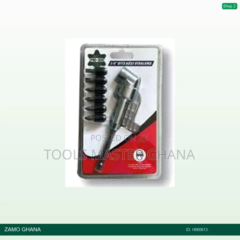 Angeled Bit Holder With 6pcs Bits Ph1 Ph2 Pz1 Pz2 5 6 - H060613