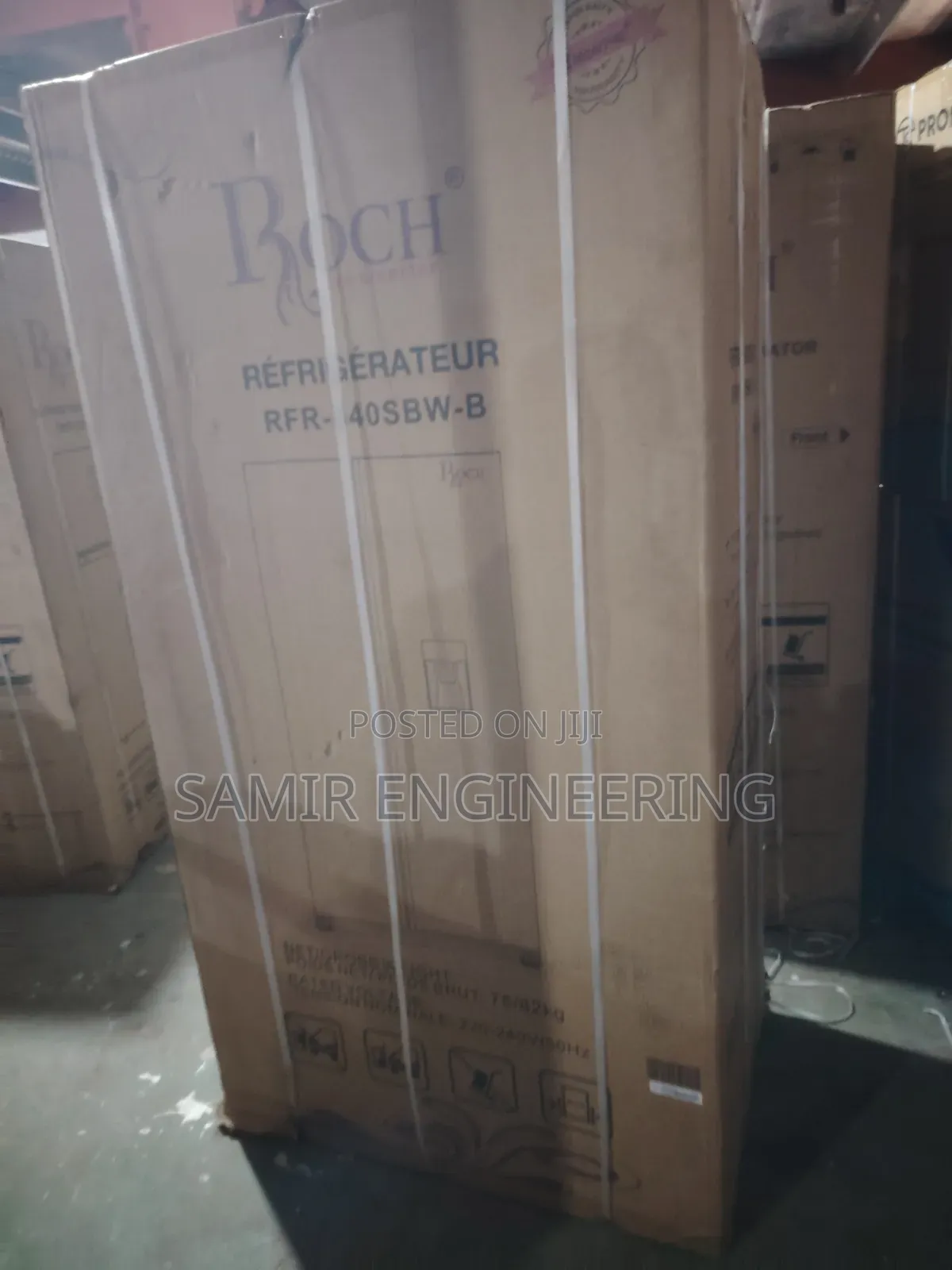 Roch RFR-540sbw-B Side-by-Side Fridge (439l)