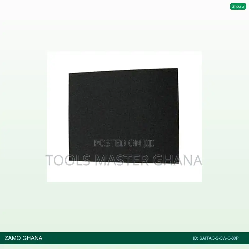 Abrasive Paper Black 230x280 80p SCWC - Saitac-S-Cw-C-80p