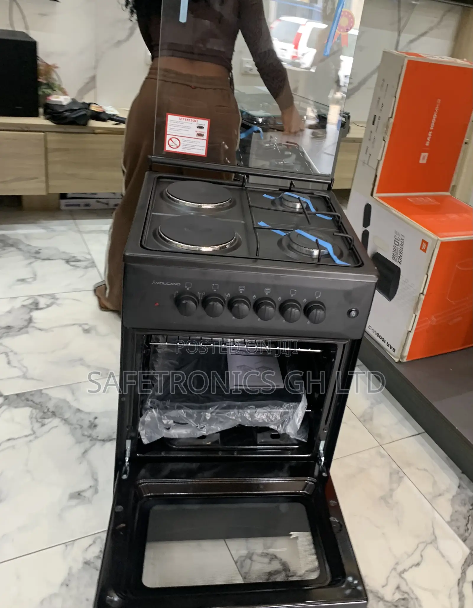Newly Virtual Volcano 50x50cm (2 Gas + 2 Electric) Cooker