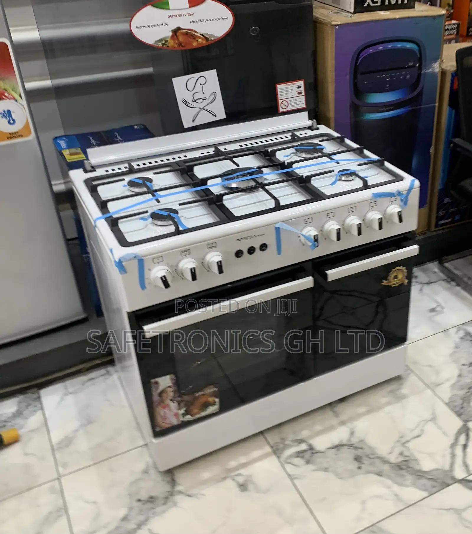 Super Reliable Mediatech 60x90 White Gas Cooker