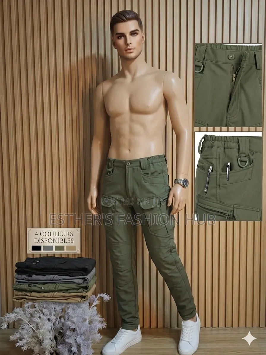 Men's Side Pocket (Cargo Pants) Trousers