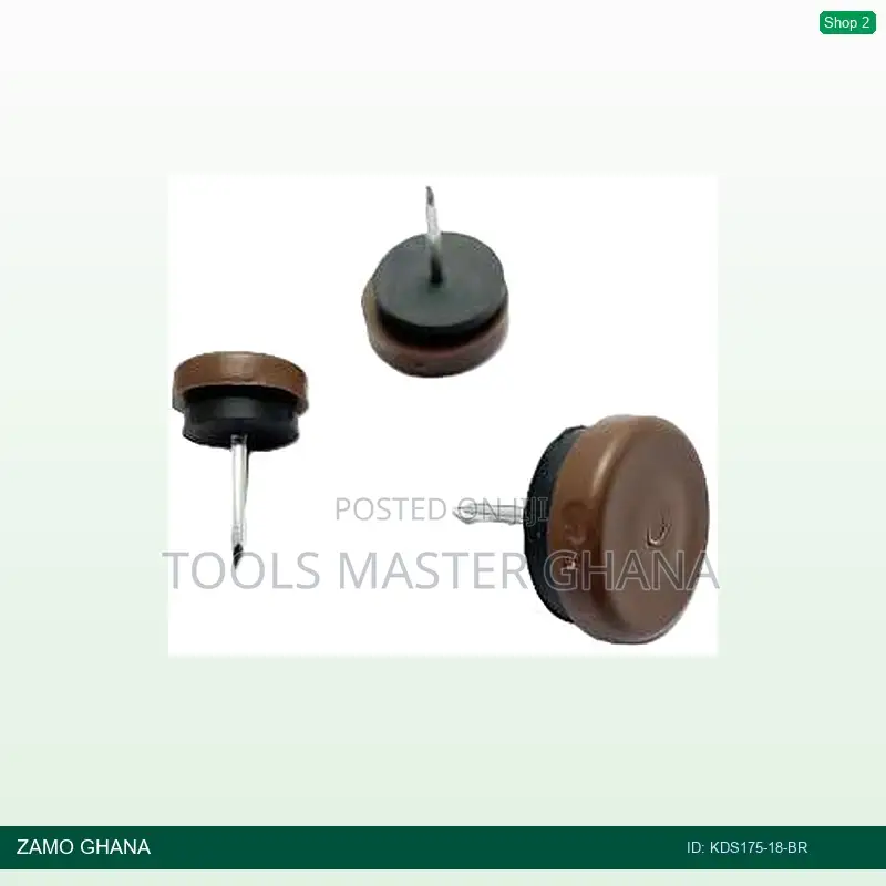 Furniture Plastic Glide Nail 18 500pcs/PKT - Kds175-18-Br