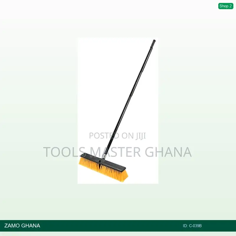 18 Inch Long Handle Floor Brush With 1.45m Stick - C-039b