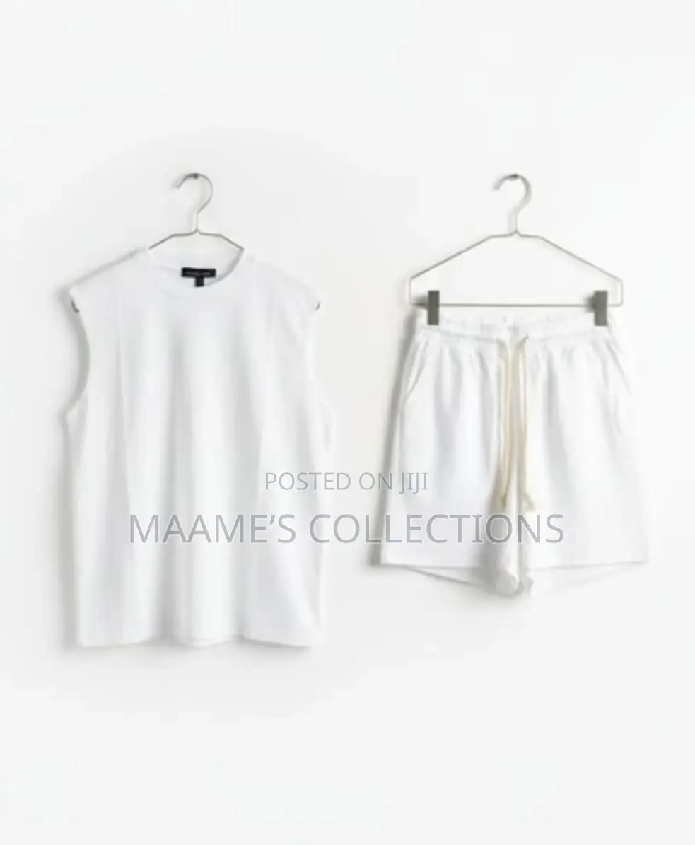 Men’S Streetwear Sleeveless Graphic T-Shirt / Tank Top and Shorts