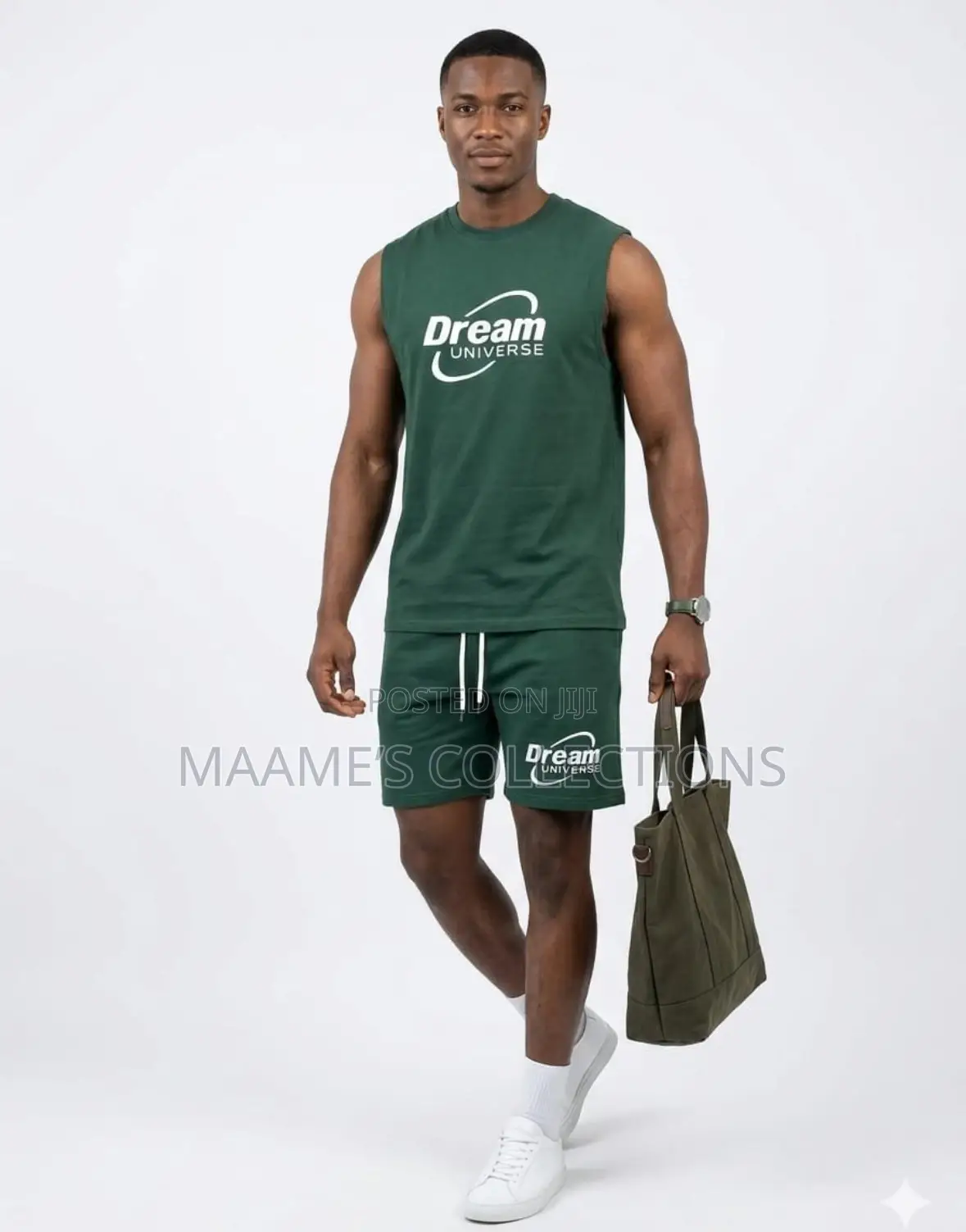 Men’S Streetwear Sleeveless Graphic T-Shirt / Tank Top and Shorts
