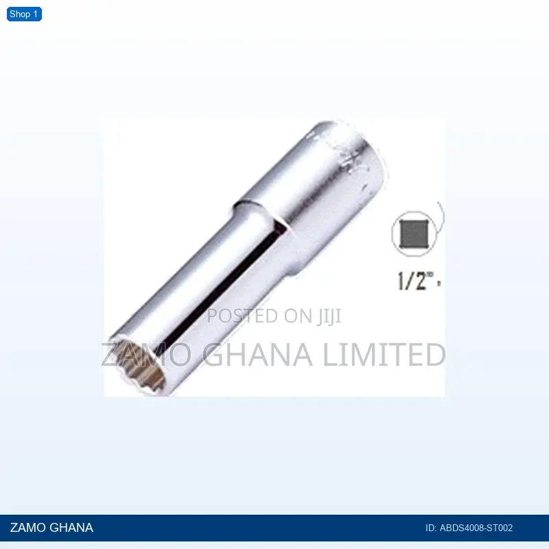 Drive Socket Long Deep 12pt 1/2inch X 8mm - Abds4008-St002