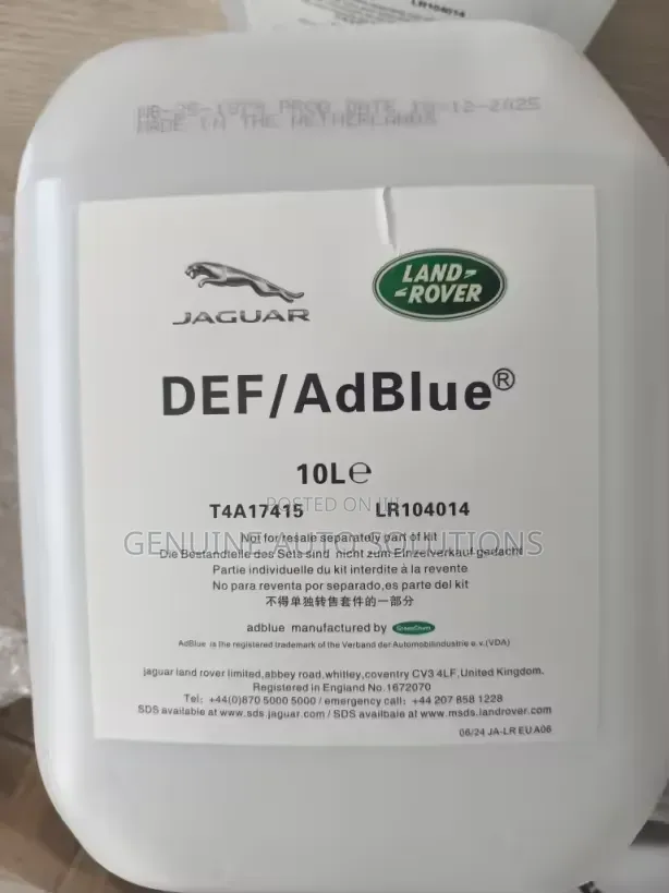 Oem Adblue for Land Rover, Range and Mercedes Diesel Vehicles