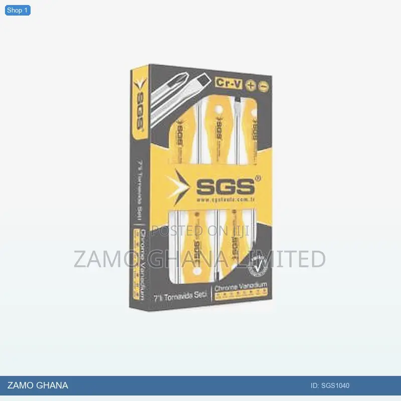 Screw Driver Yellow Series Set 7pcs (Old Red) - Sgs1040