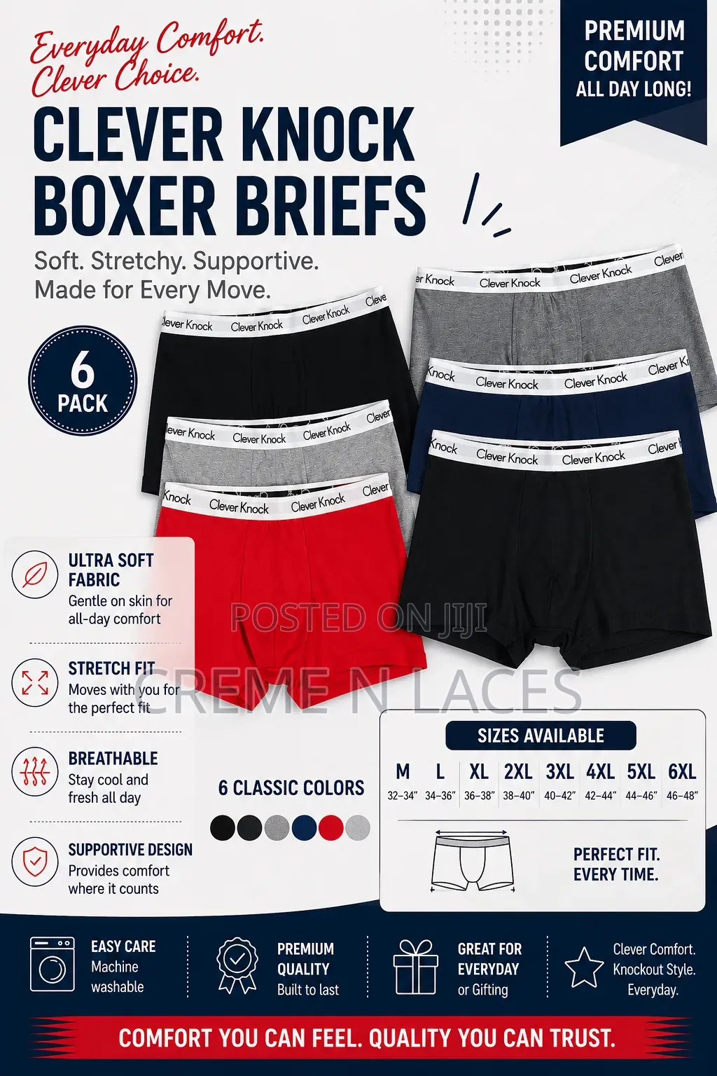 Men's Cotton Boxer Shorts (M to 6xl)