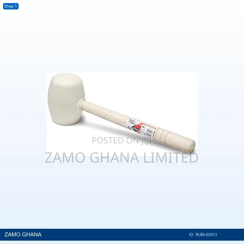 White Rubber Mallet Hammer 17.6oz 500gr - Rubi-65913