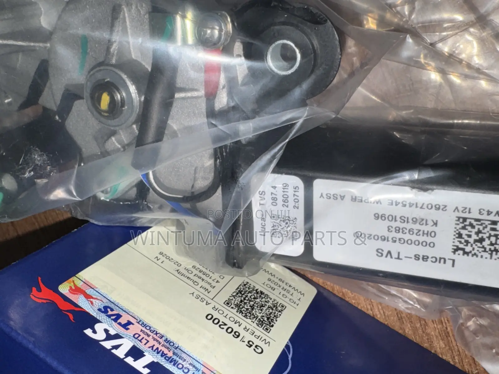Wiper Motor for TVS King