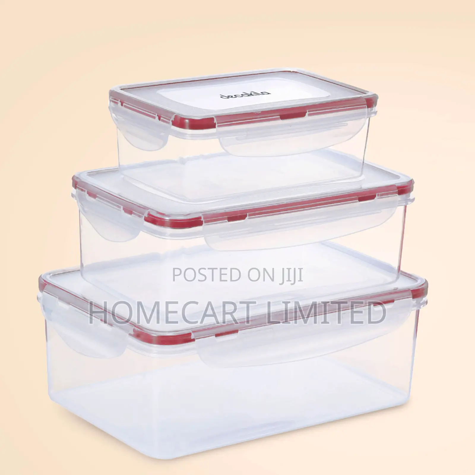 Decakila Sealed Food Container Set of 3 - Kmtt123w
