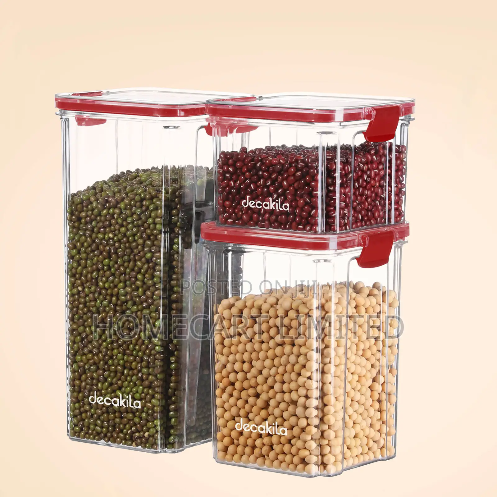 Decakila Sealed Food Container Set of 3 - Kmtt125w