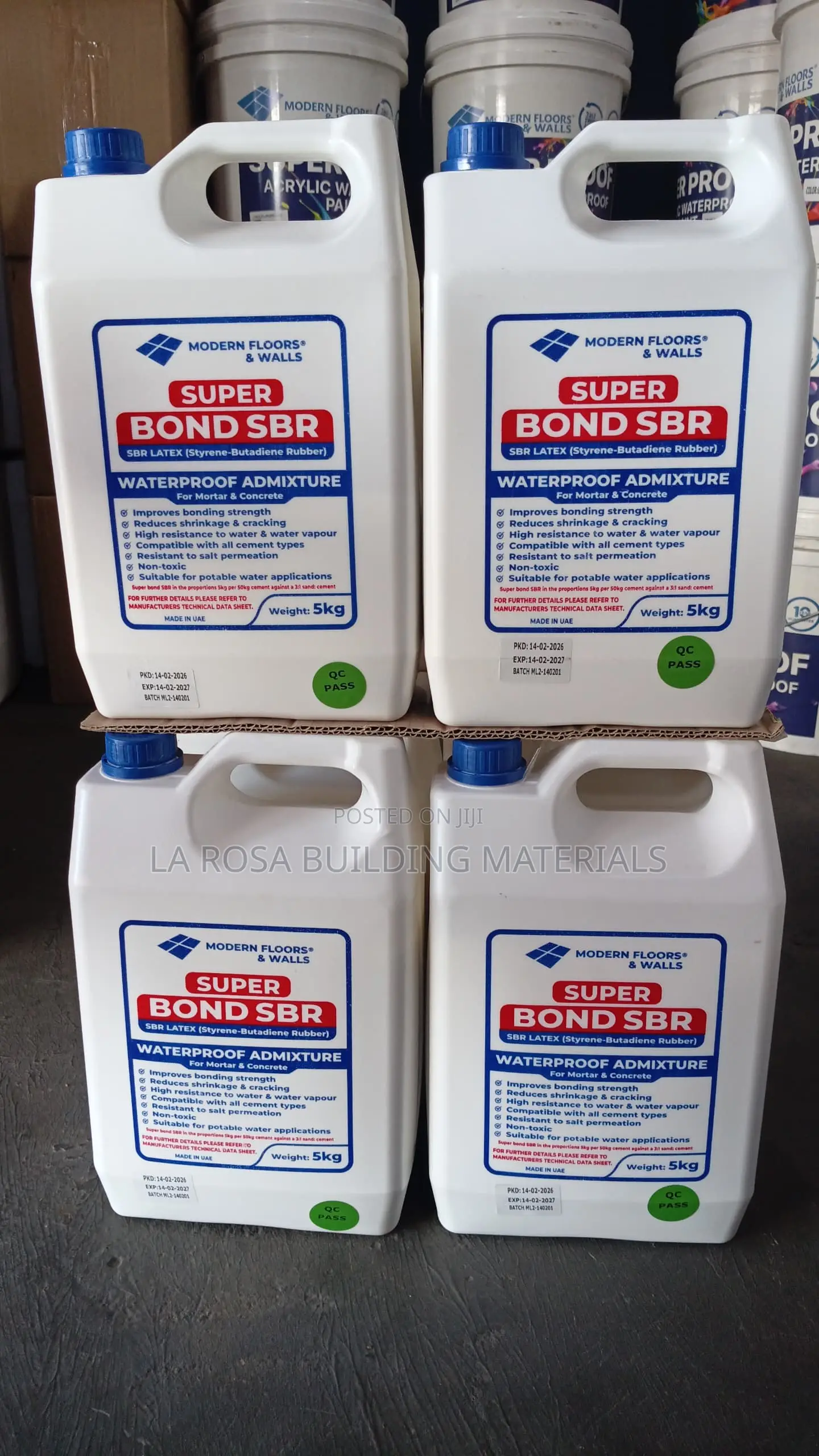 5kg Sbr Latex For Waterproofing Salt Penetration