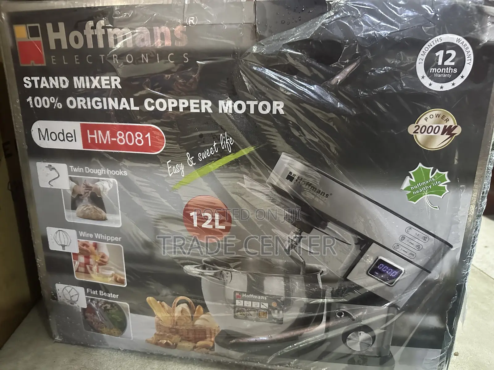 Hoffmans 12l Stand Mixer With Original Copper Motor