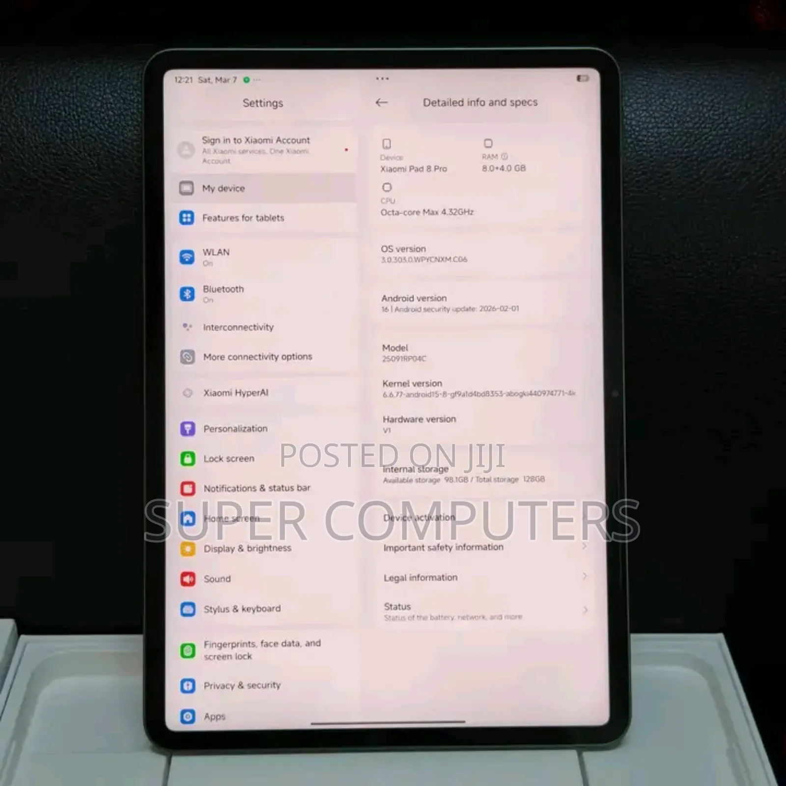 New Xiaomi Pad 7 Pro 512 GB Gray