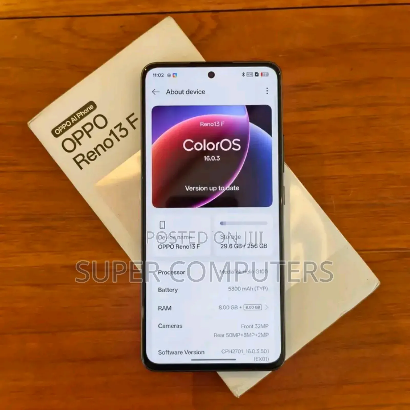 New Oppo Reno13 F 256 GB Black