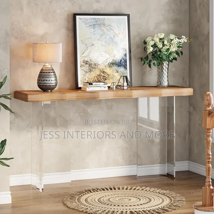 Console Table (Acrylic Legs)