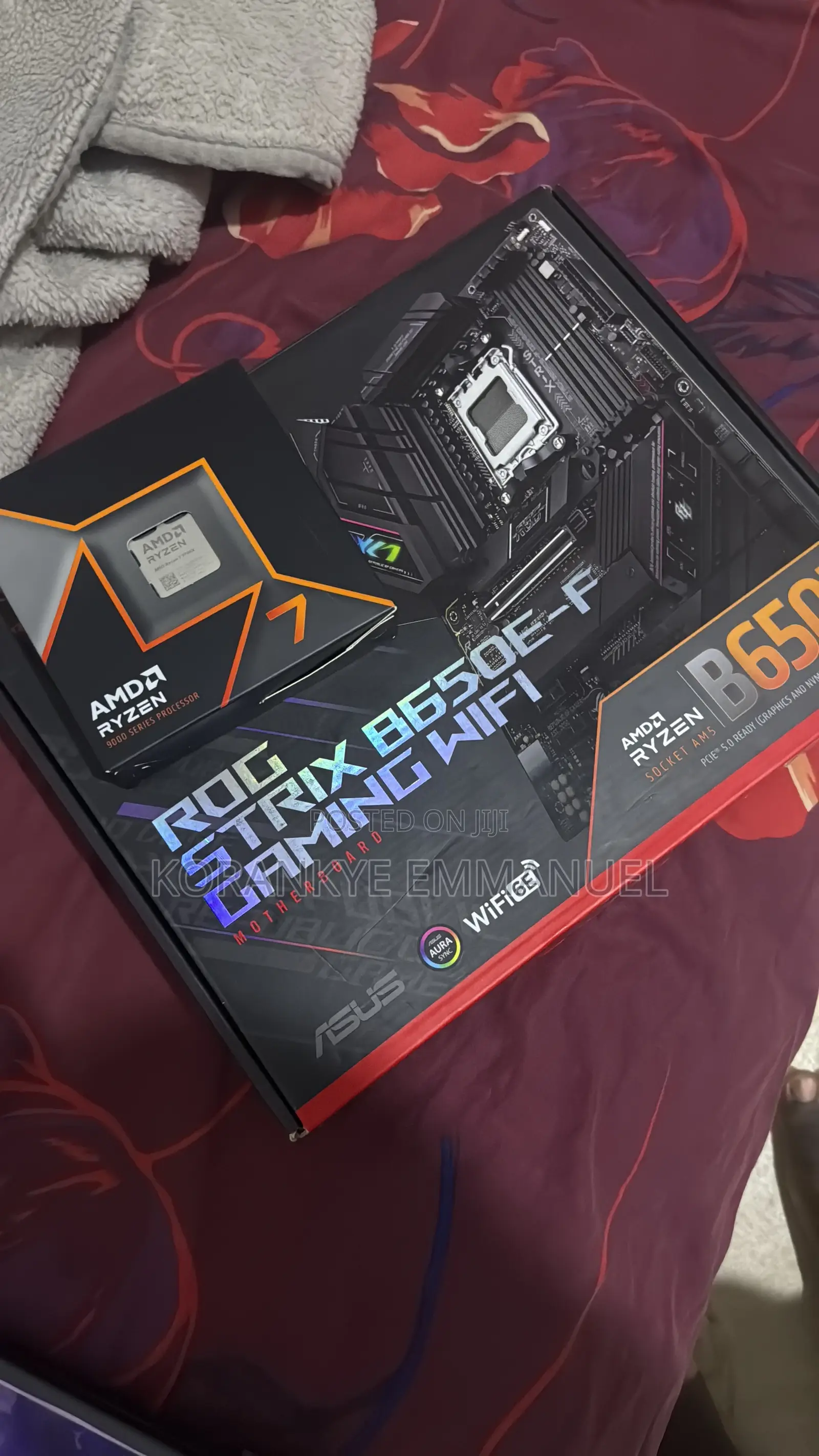 Asus Rog Strix B650e-F Gaming Wifi + Ryzen7 9700x