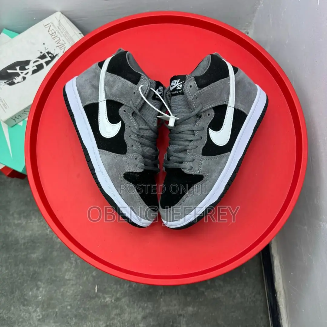 Original Nike Sb Dunk High Pro Gray/White