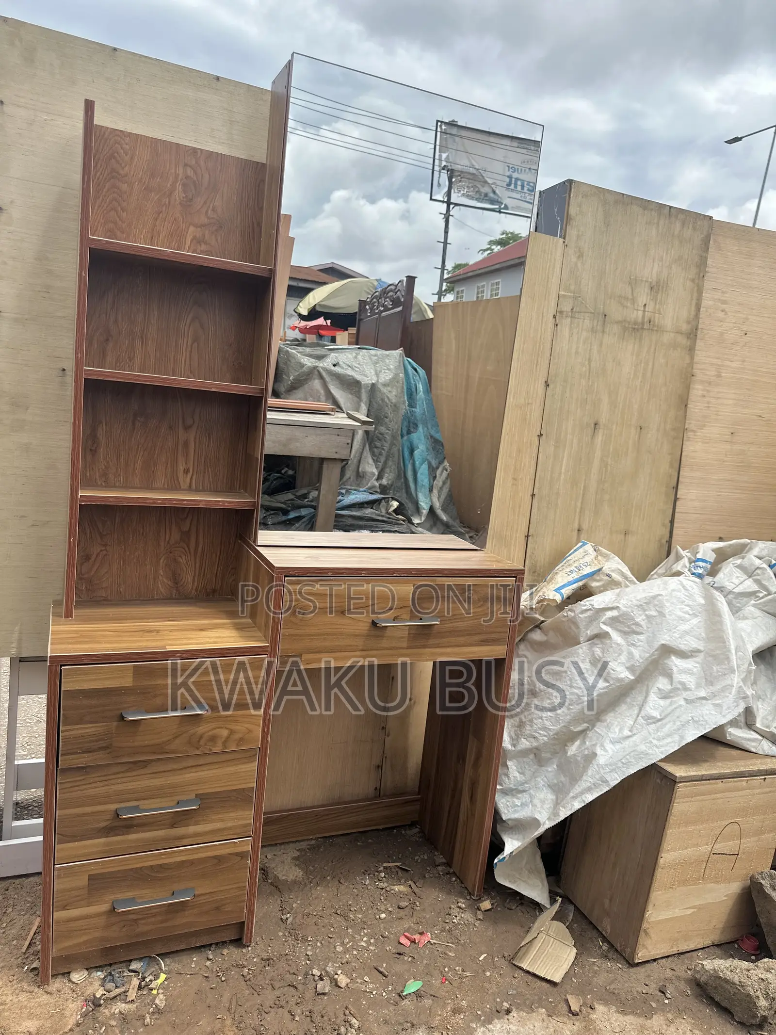Bamboo Dressing Mirror