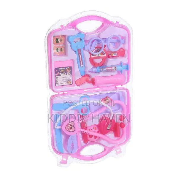 Doctor Medical Kit Toy Play Set For Children_ Pink