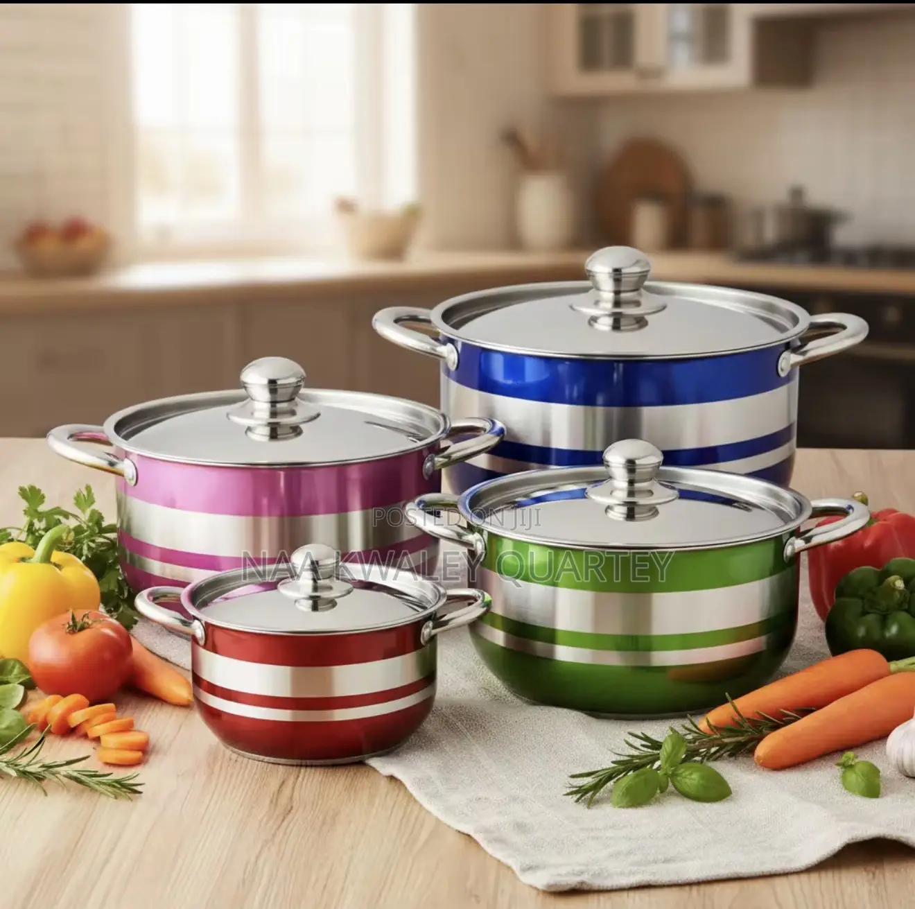 4pcs Stainless Steel Cookware
