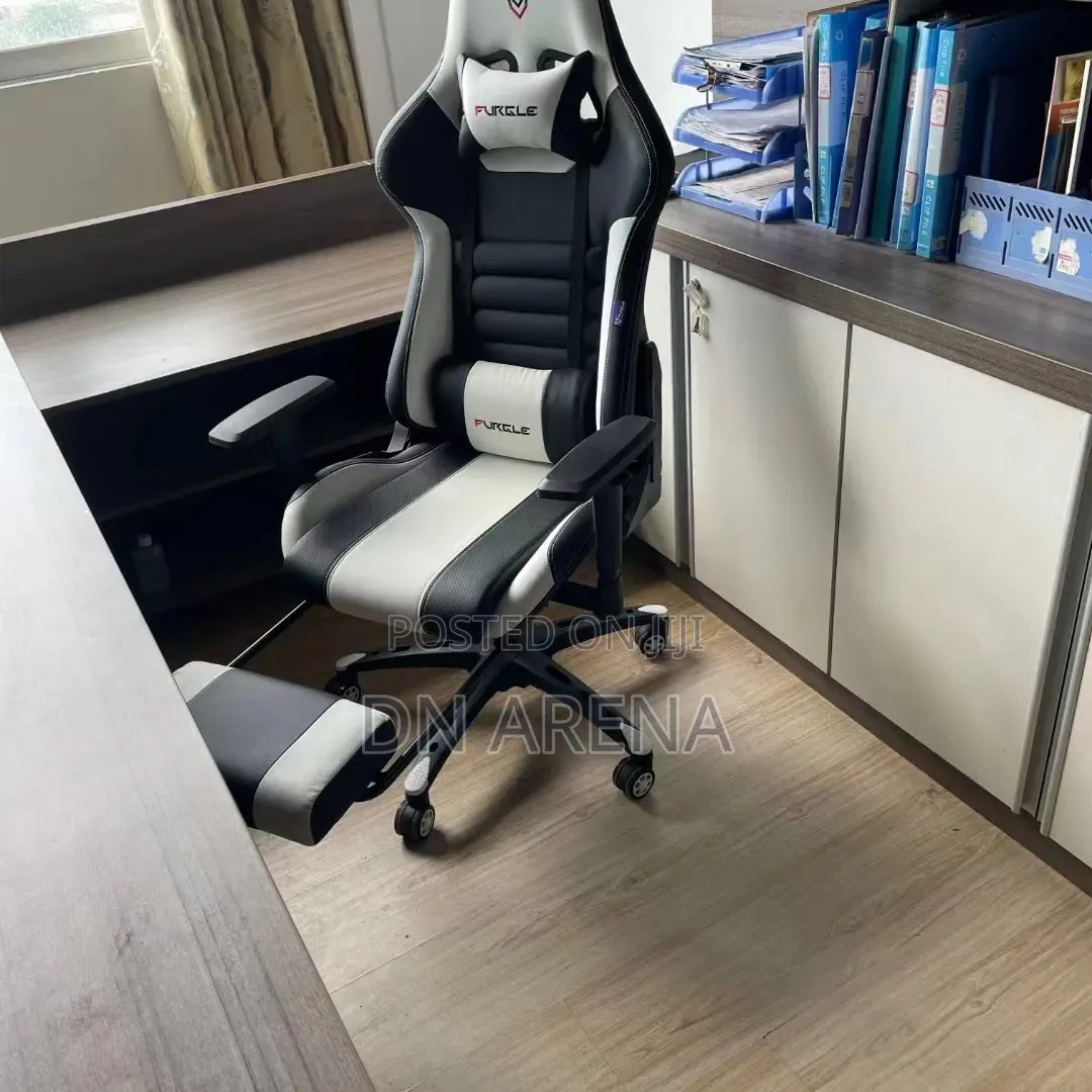Furgle Gaming Chair Headrest Footrest