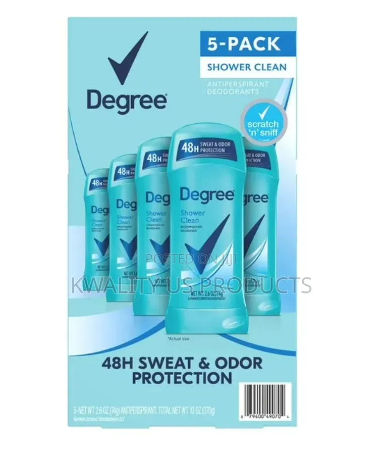 Degree Shower Clean Deodorant - 5 Pack