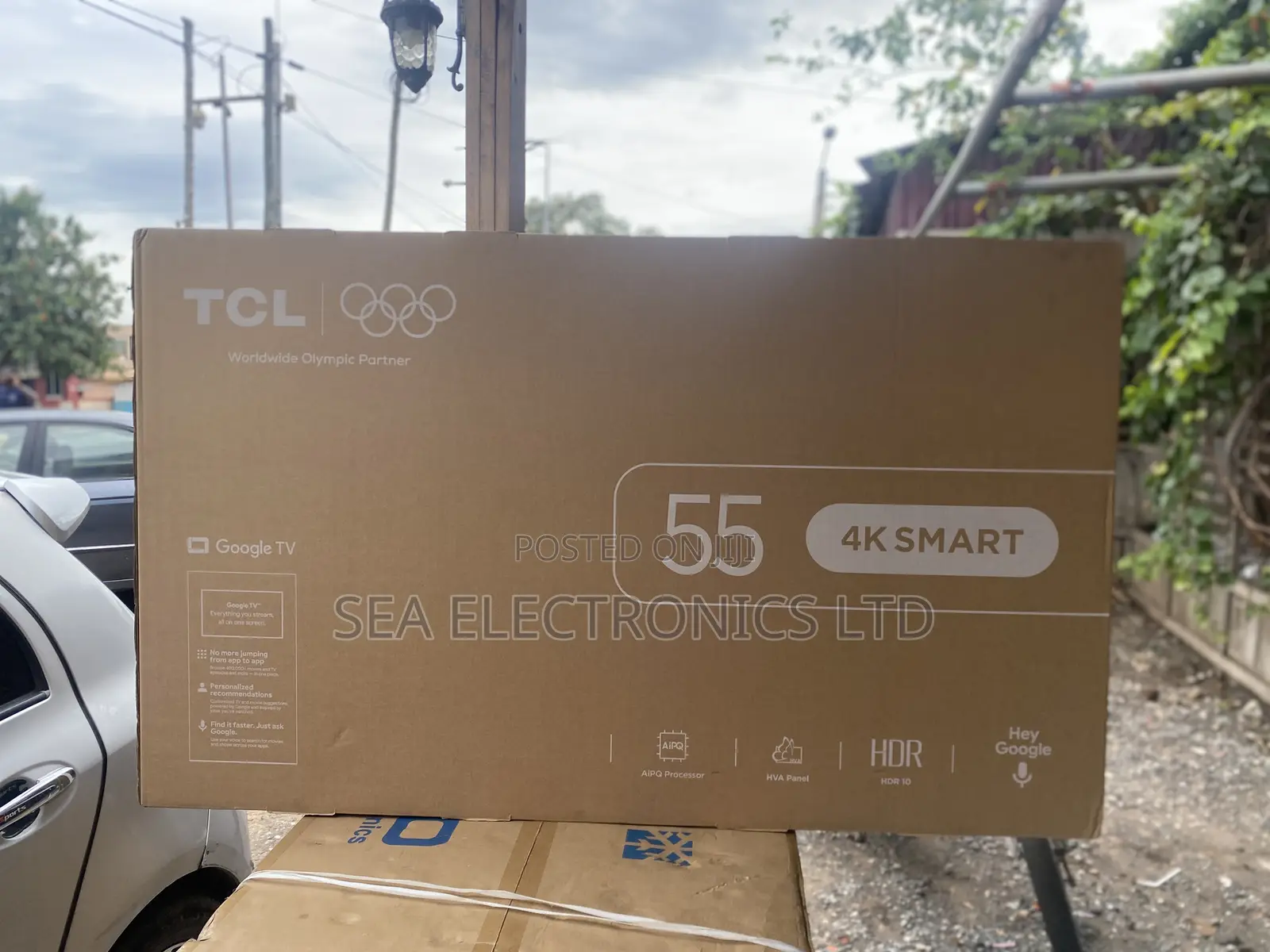 Fresh in Box TCL 55” Inch Smart Google Tv