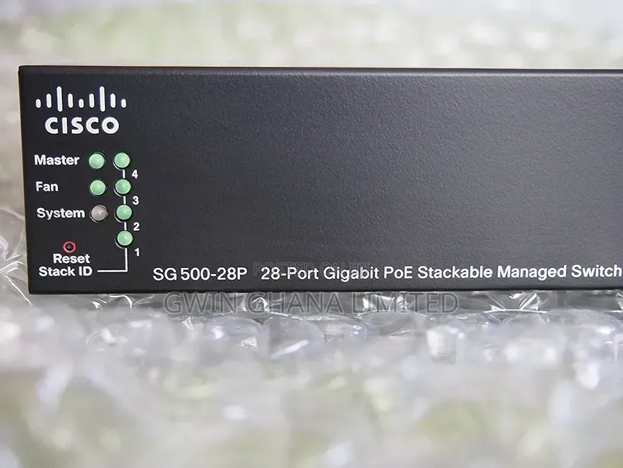 Cisco Sg 500-28p 28-Port Gigabit Poe Stackable Managed Switch