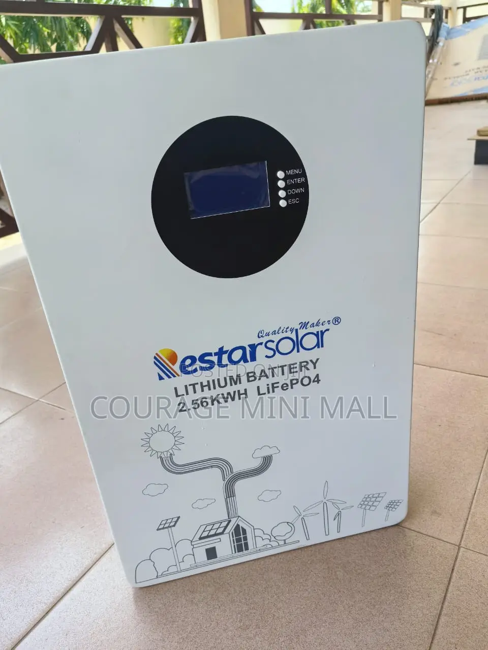 Restar 2.56kwh Lithium Battery 25.6v 100ah - Ideal for Solar Ener