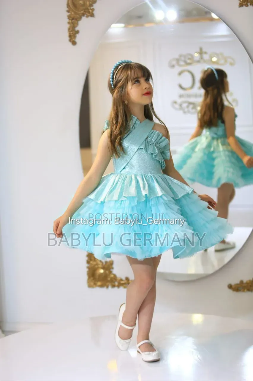 Turkey Imported Torquise Ballgown or Blue Dress