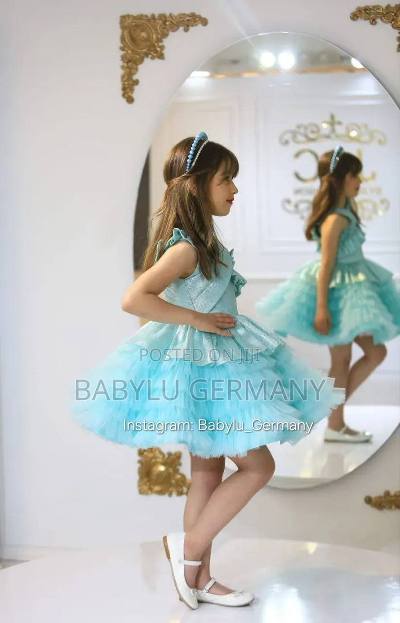 Turkey Imported Torquise Ballgown or Blue Dress