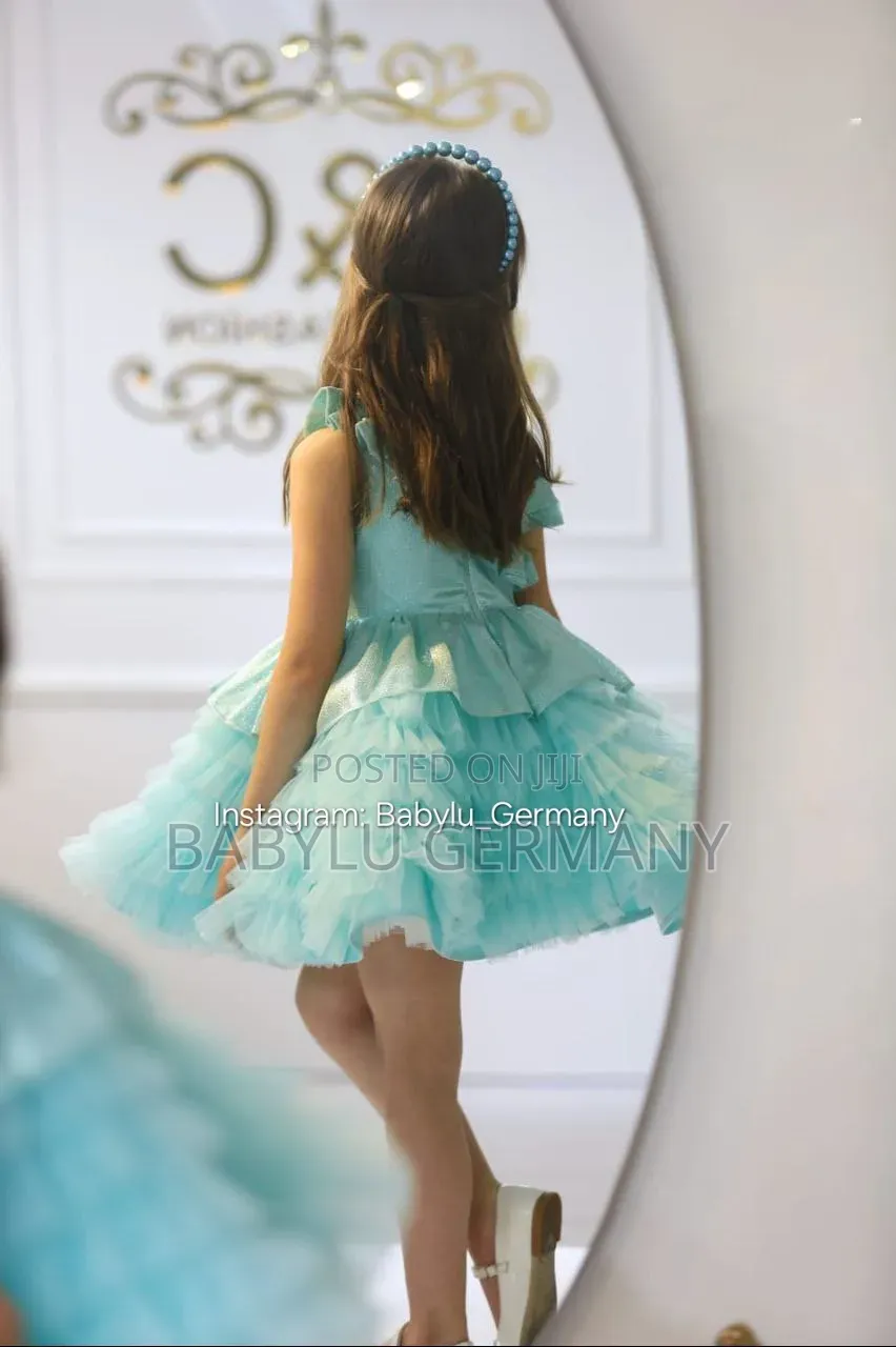Turkey Imported Torquise Ballgown or Blue Dress