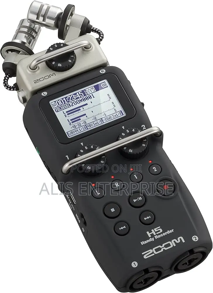Zoom Four Track Portable Recorder With Interchangeable Mic System H5n