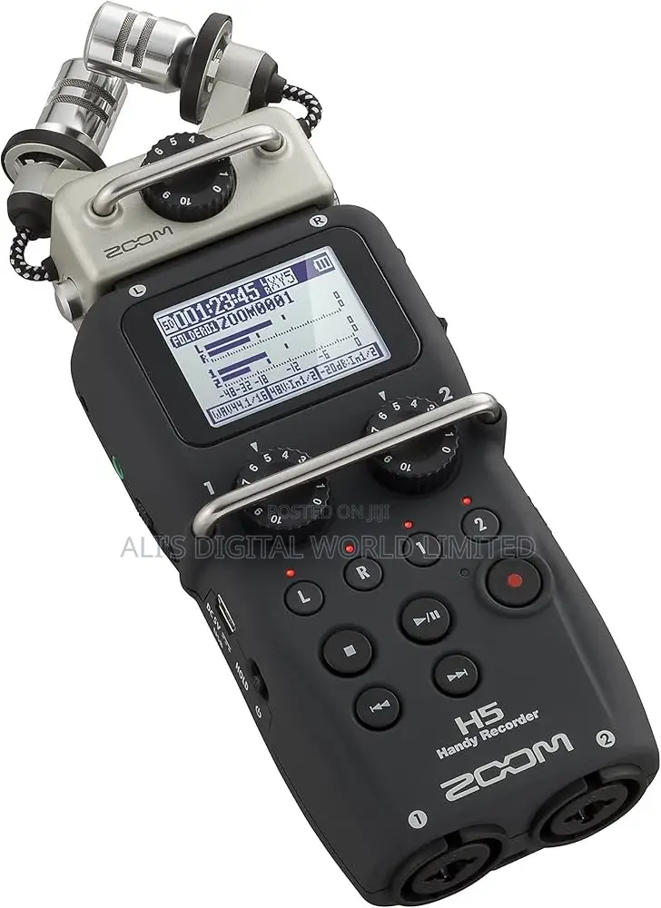 Zoom Four Track Portable Recorder With Interchangeable Mic System H5n
