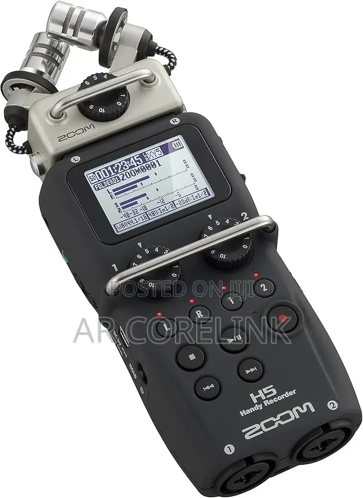 Zoom Four Track Portable Recorder With Interchangeable Mic System H5n