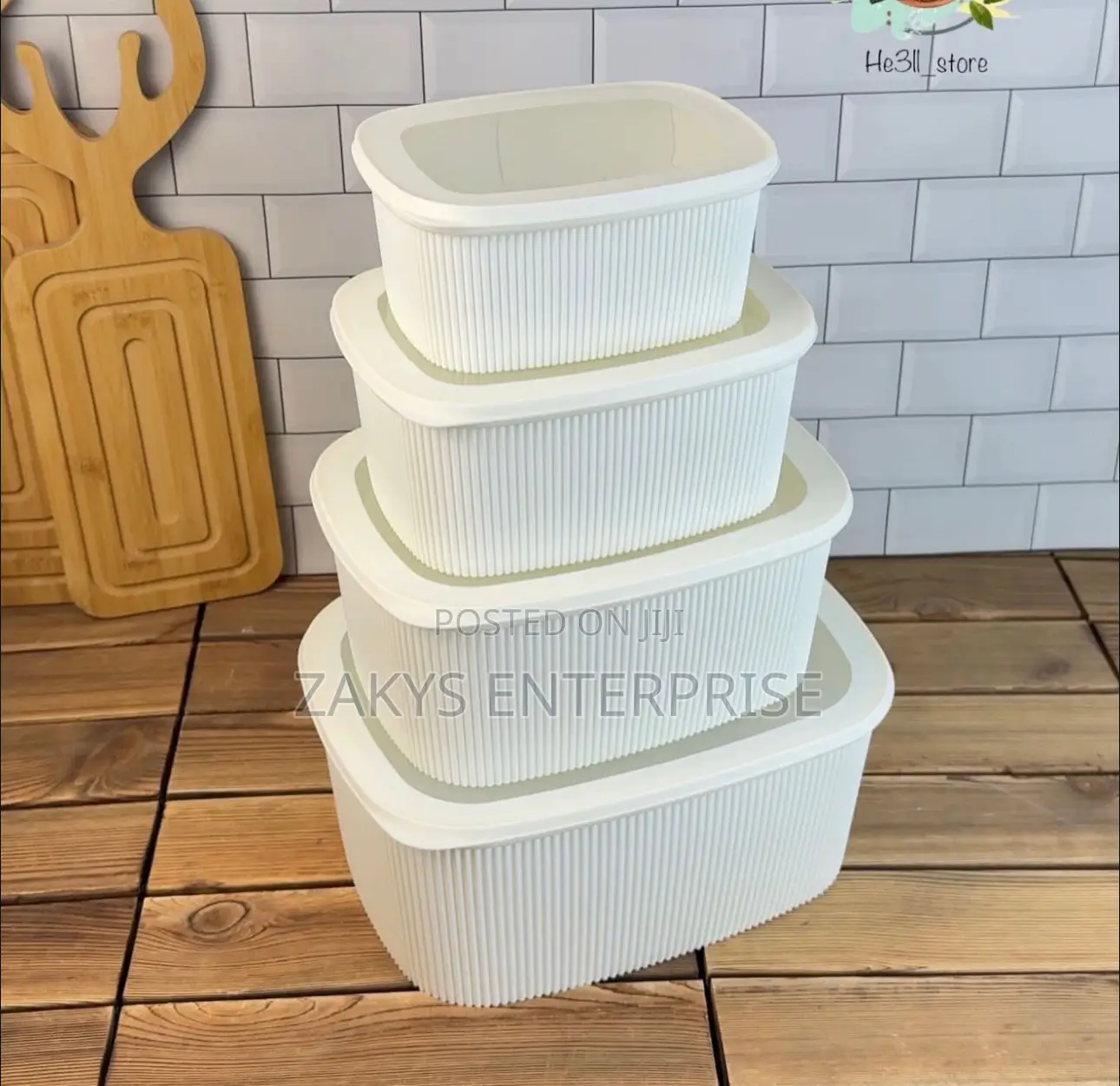 Storage Containers Set 4pcs