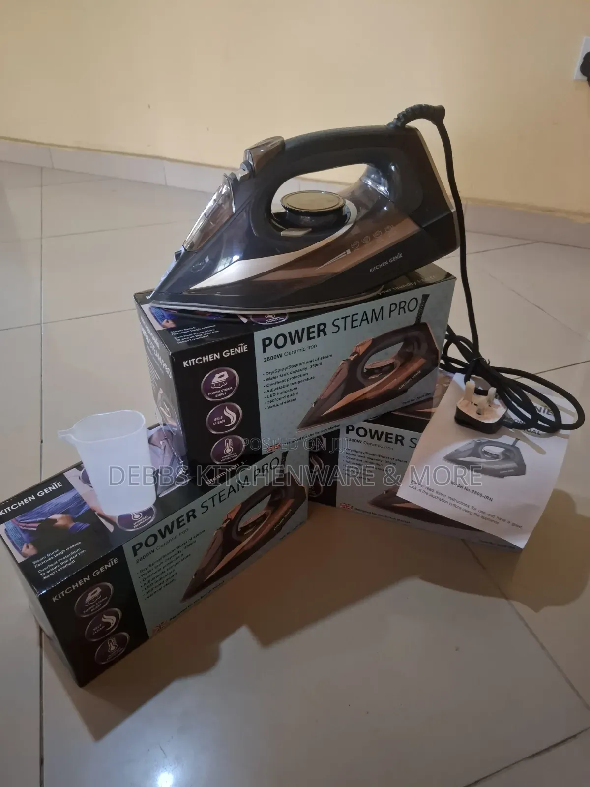 2800watts Kitchen Genie Steam Iron Uk