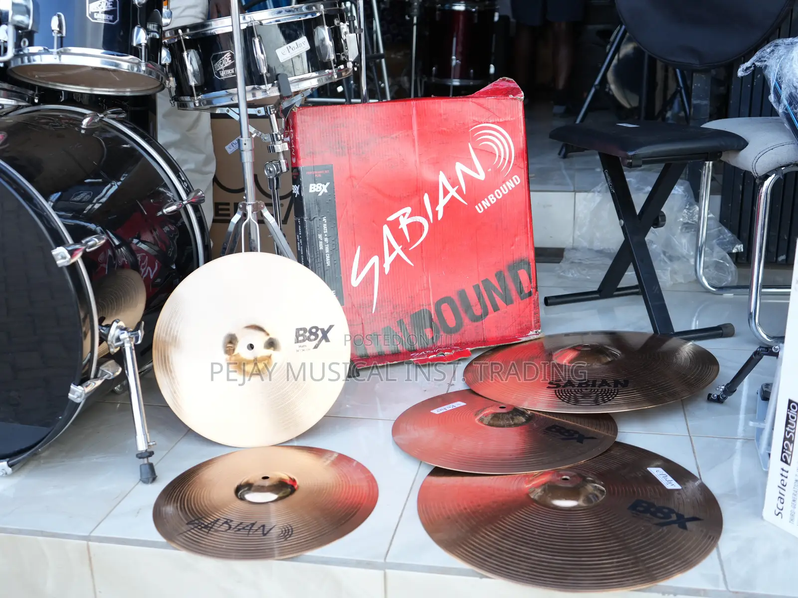 Original Sabian B8X Cymbals | Brand New | Kumasi
