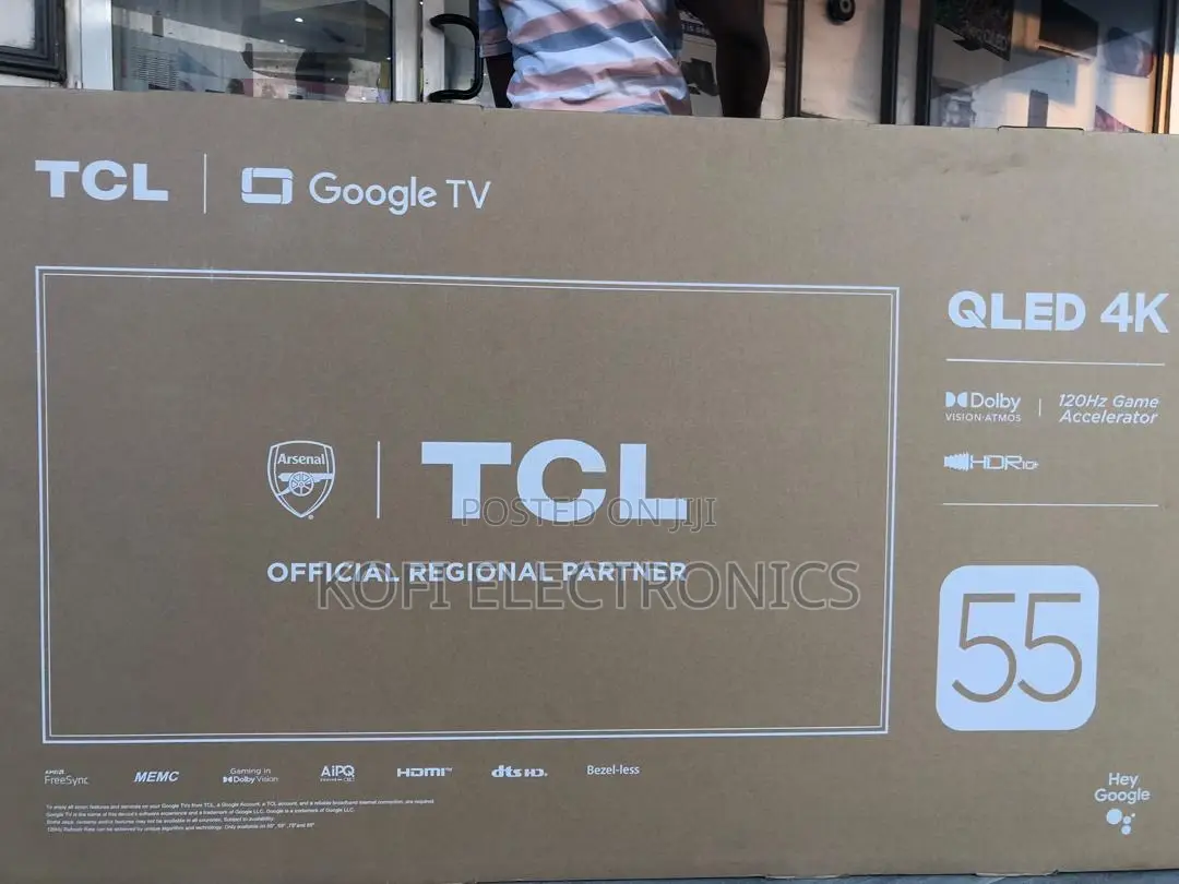 TCL 55” Qled Smart Tv Stunning Picture Smart Entertainment